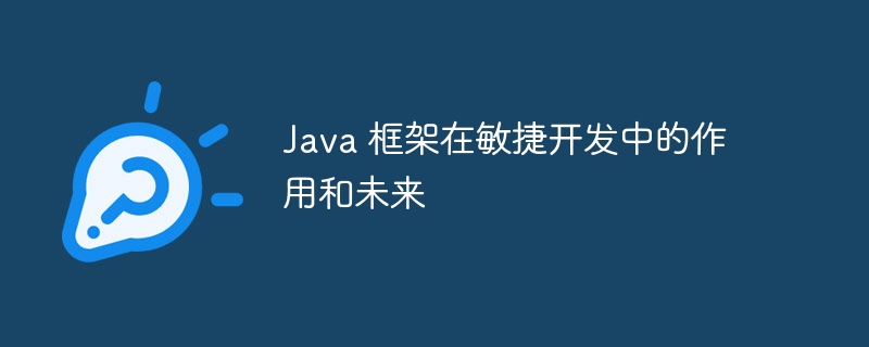 Java 框架在敏捷开发中的作用和未来