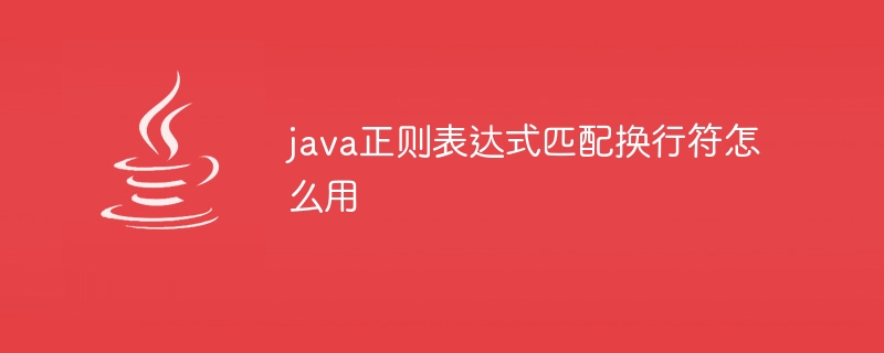 java正则表达式匹配换行符怎么用