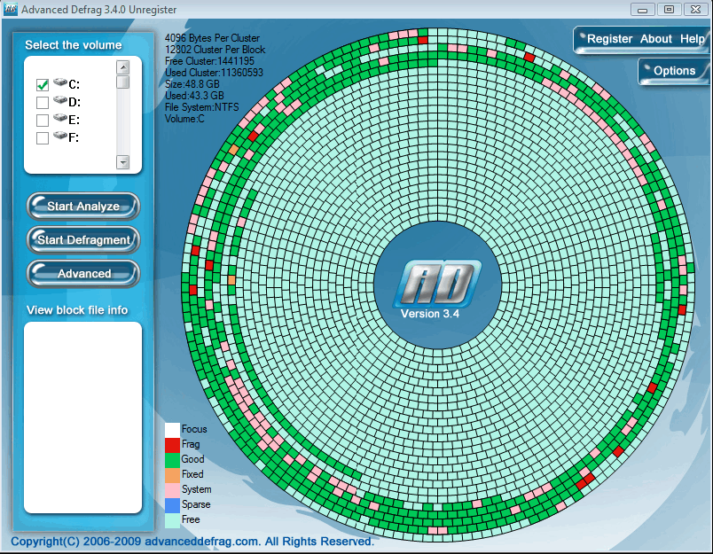 Advanced Defrag v4.9