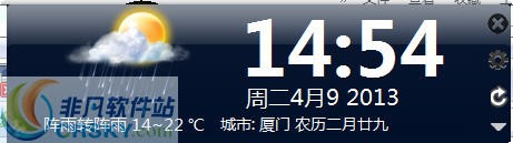 启明星win7桌面天气预报 v9.5