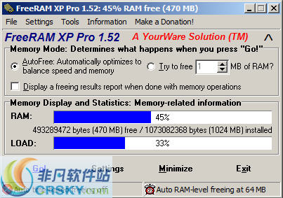 FreeRAM XP Pro v1.55