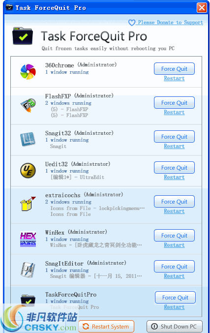 Task ForceQuit Pro(一键退出程序) v1.4.10