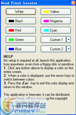 Dead Pixel Locator(LCD显示器坏点测试) v1.3.5.5