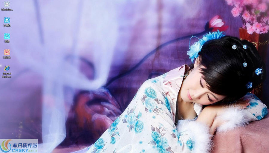 唯美画境古装美女Win7主题 v2016.9