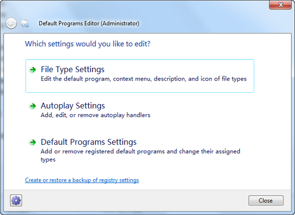 Default Programs Editor v2.7.2675.5