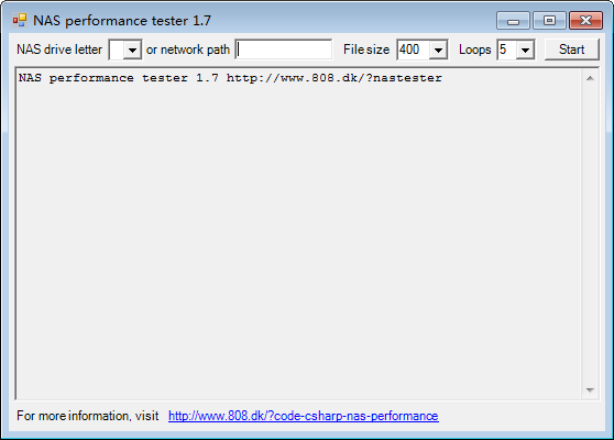 NAS performance tester v1.5