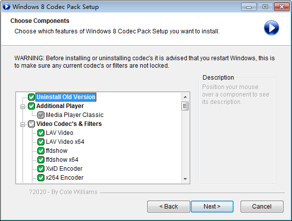 Windows 8 Codec Pack(Win8视频解码器) v2.1.11