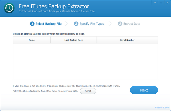 Free iTunes Backup Extractor(iTunes数据提取器) v6.2.0.4