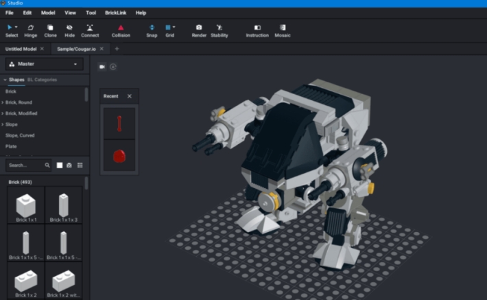 乐高积木搭建moc工具studio2.0 v2.68