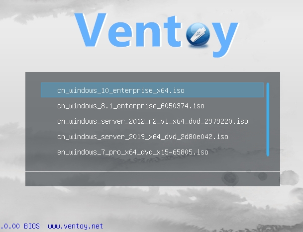 U盘启动制作Ventoy2disk v1.0.32