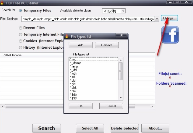 HLP Free PC Cleaner(系统垃圾清理软件) v1.9