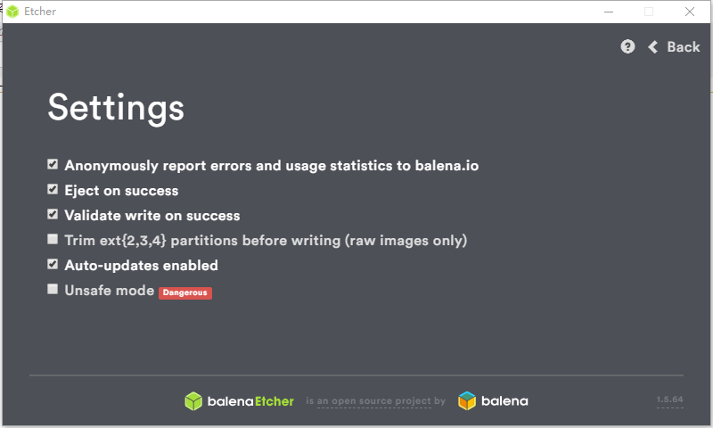 balenaEtcher(制作U盘启动盘) v1.5.69