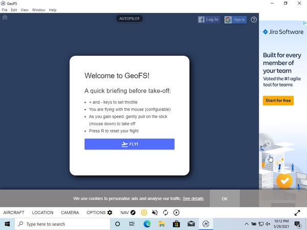 GeoFS飞行模拟器 v1.10