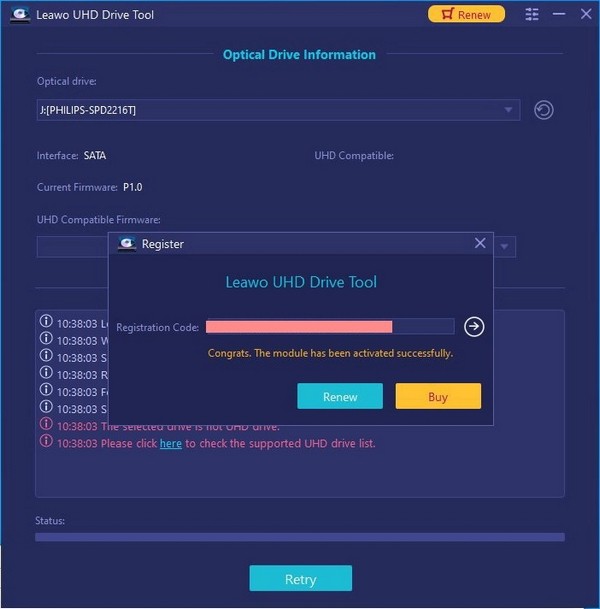 Leawo UHD Drive Tool(驱动器降级工具) v1.0.0.4