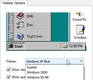 RetroBar(经典样式任务栏) v1.1.4
