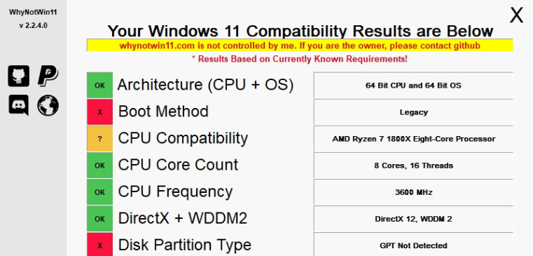 WhyNotWin11(32位/64位) v2.2.4.3