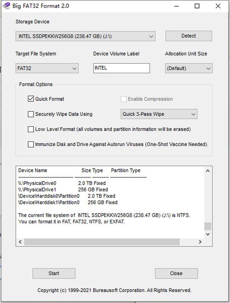 Big FAT32 Format(磁盘格式化工具) v2.3