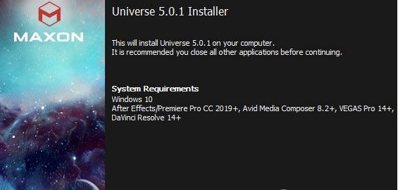 Universe5(AE/PR视频转场插件) v1.83