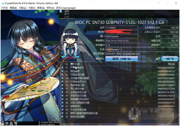 CrystalDiskInfo(电脑磁盘检测工具) v8.12.7