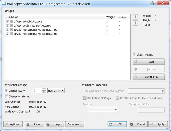 Wallpaper Slideshow Pro(壁纸更换工具) v4.2.14