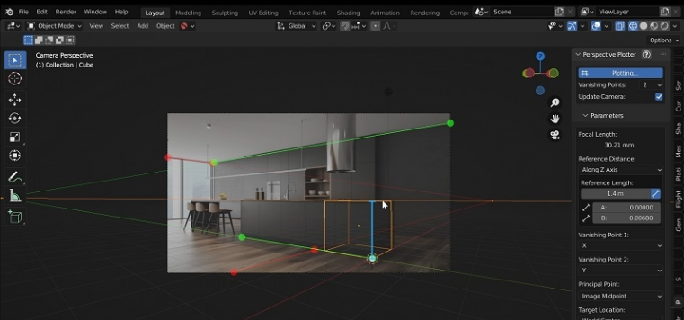 Blender摄像机三维透视匹配工具 v1.0.4