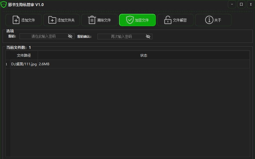 邪书生隐私管家电脑版 v1.2