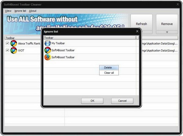 Soft4BoostToolbarCleaner v8.0.7.254
