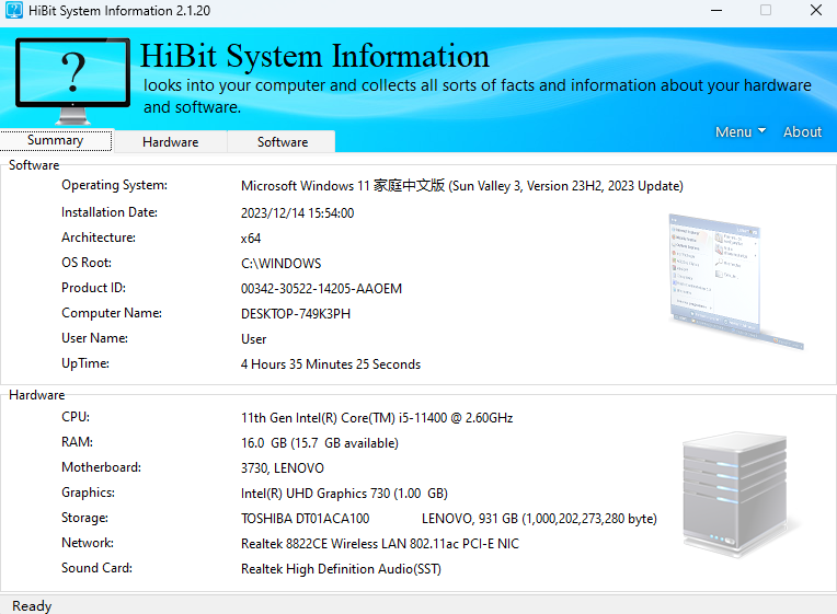 HiBitSystemInformation v2.1.20.100